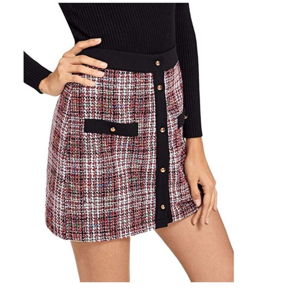 Size XS - Button down mini skirt NEW